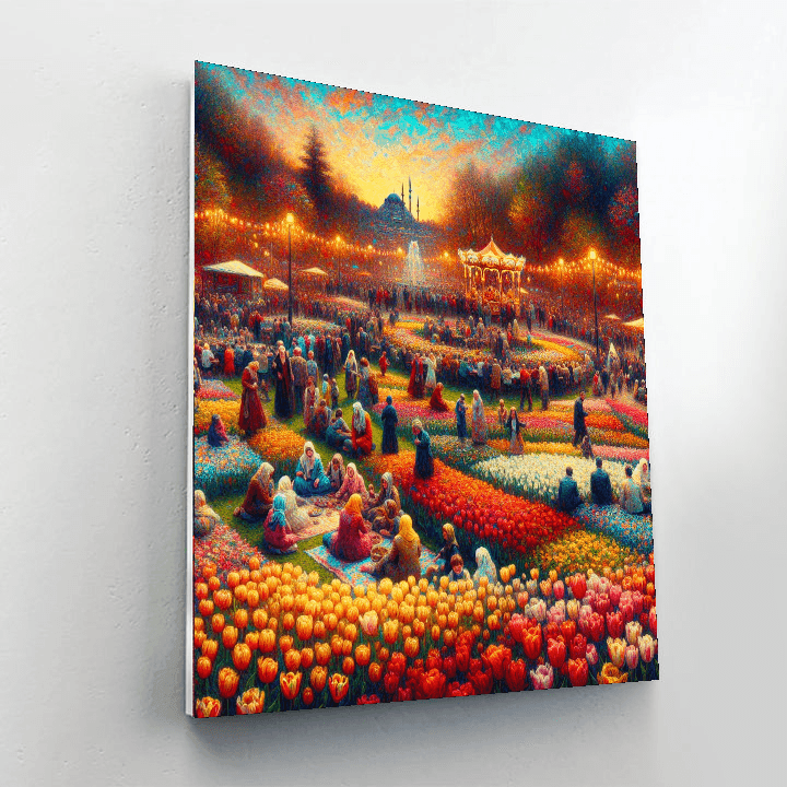 Istanbul Tulip Festival DIY Paint By Numbers
