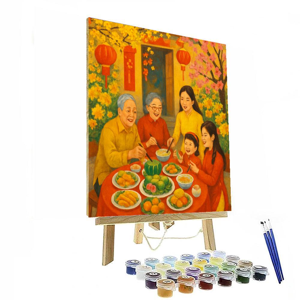 Tét Nguyên Đán - Vietnam Painting Number Kit
