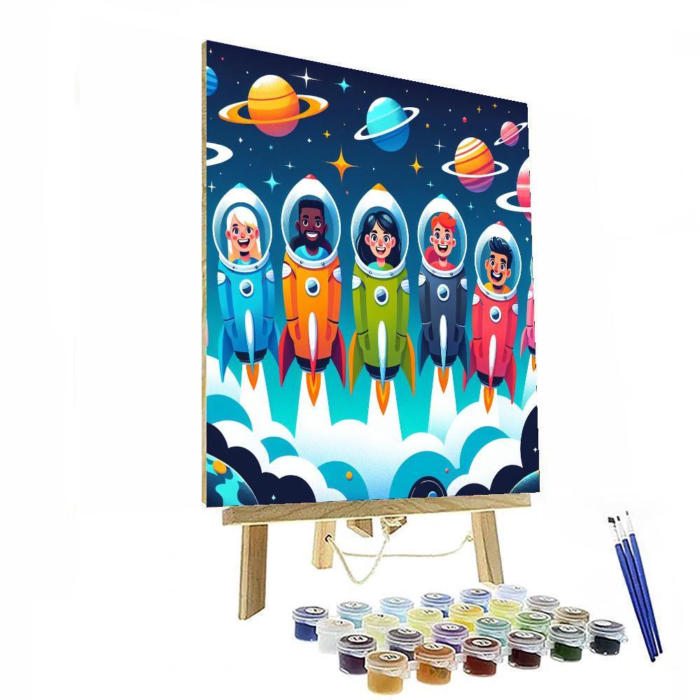 Brave Space Explorers Paint By Color