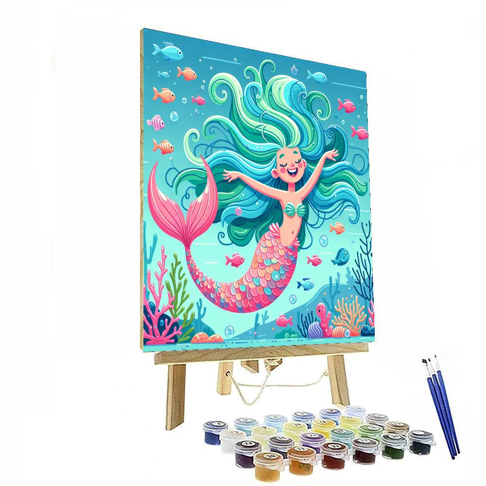 Undersea Mermaid Dream Paint By Numbers Art