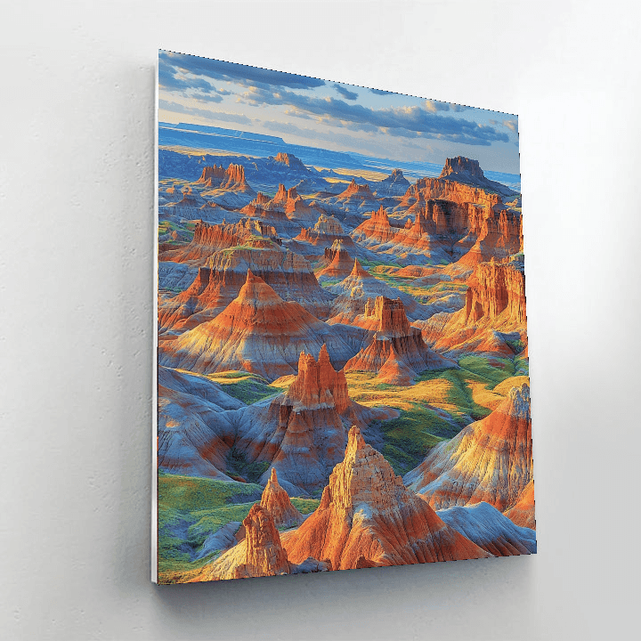 Badlands National Park - Usa Number Painting