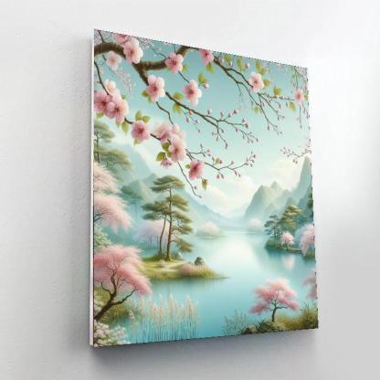 Blossoming Cherry Garden Paint By Numbers Kits