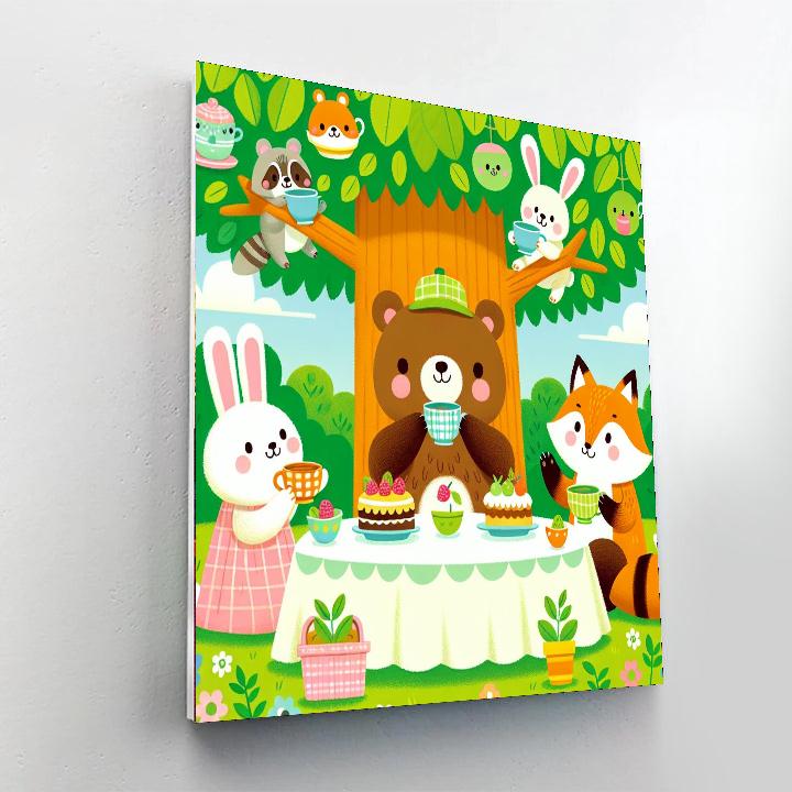 Sweet Tea Party With Friends Paint By Numbers Art