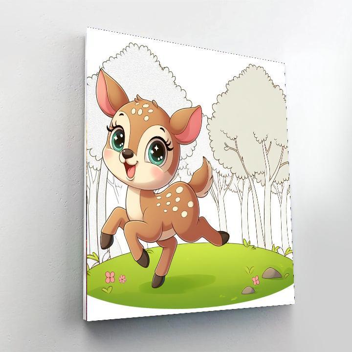 Frolicsome Fawn Painting By Numbers Kit