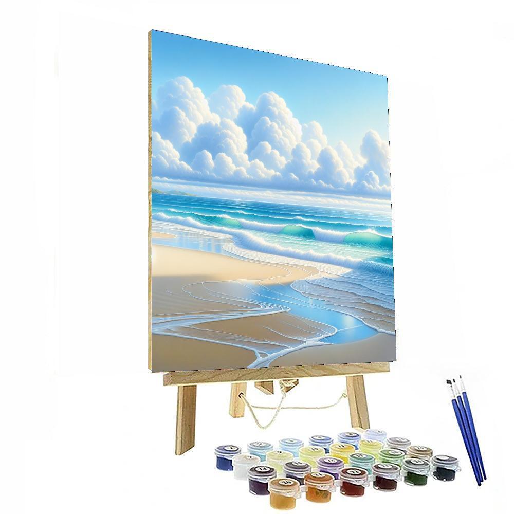 Charming Coastal Paradise Paint By Numbers