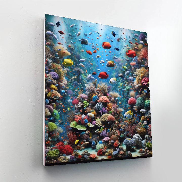 Radiant Tropical Reef Paint By Number