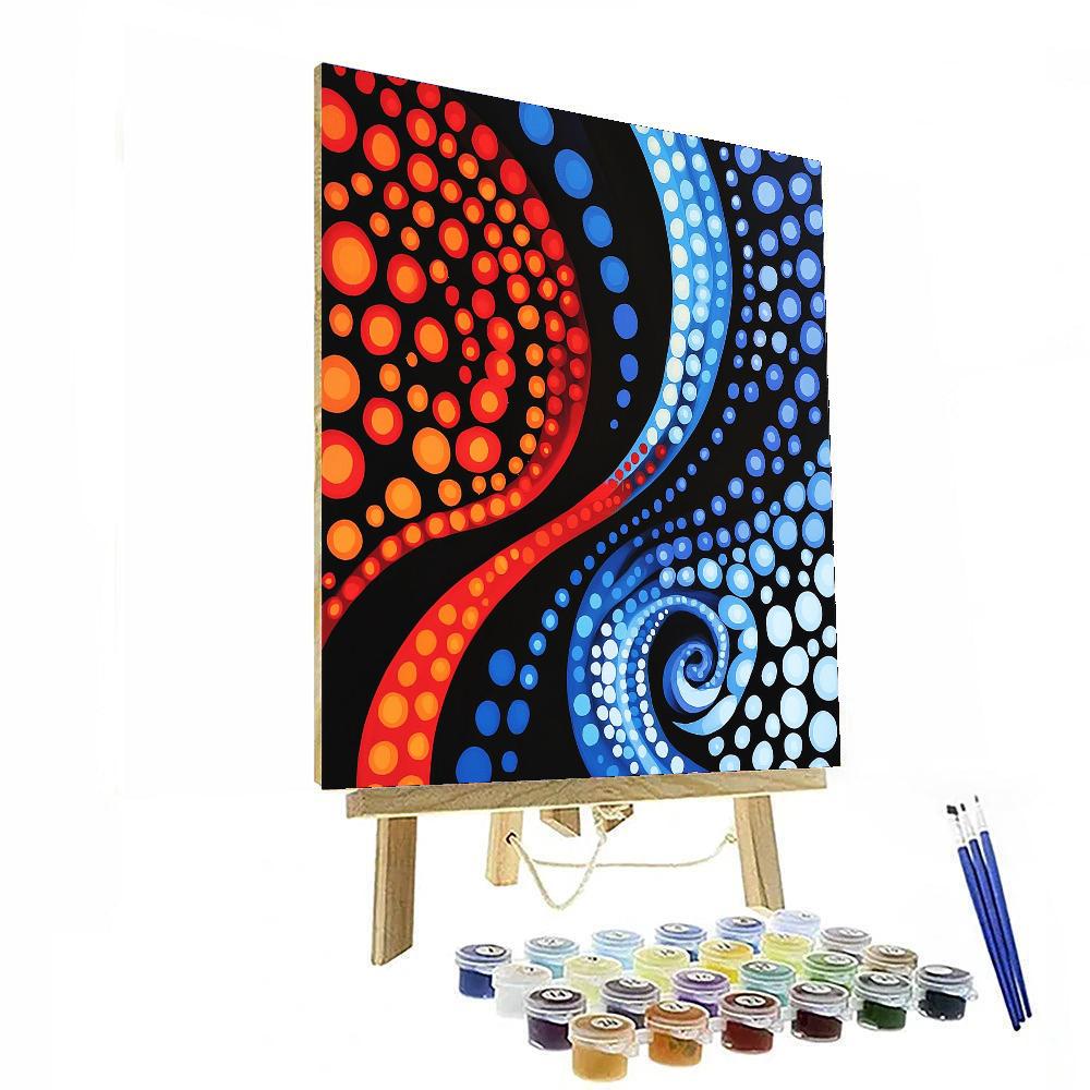 Yayoi Kusama Inspired Vibrant Whirl Of Ideas  DIY Paint By Numbers