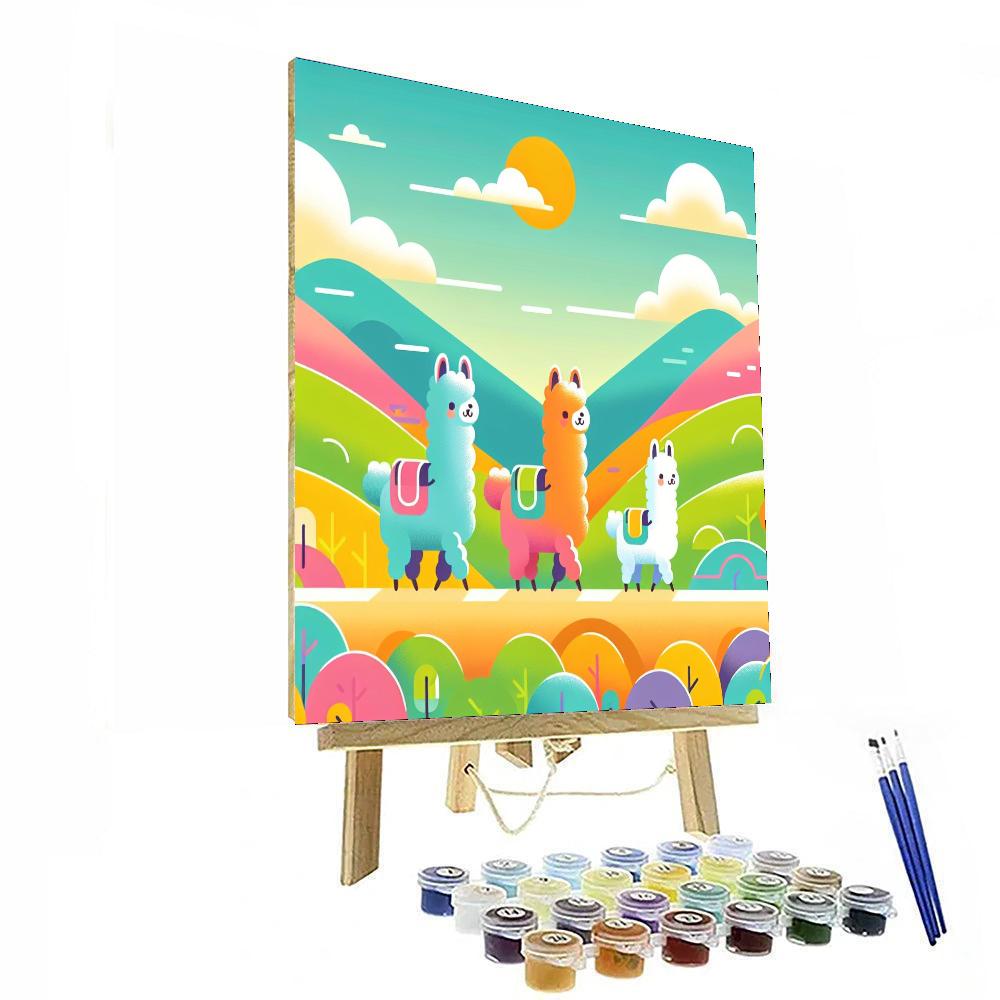 Adventure Alpaca Amigos Numbered Painting Kits