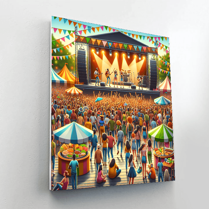 Roskilde Festival Number Painting