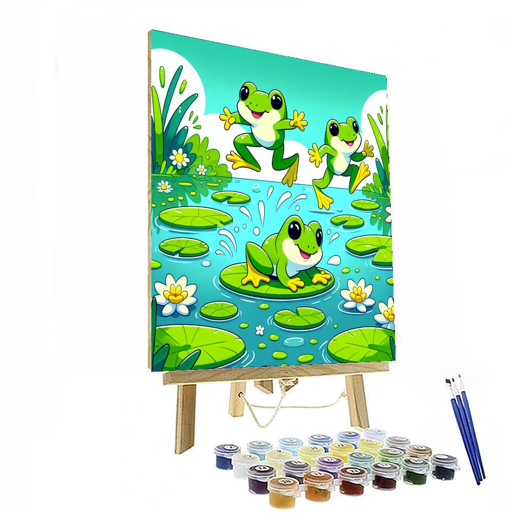 Froggy Frog Fun Painting Number Kit