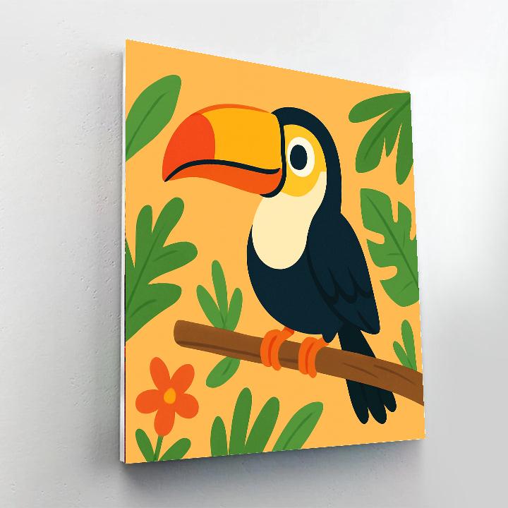 Cheerful Toucan Numbered Painting Kits