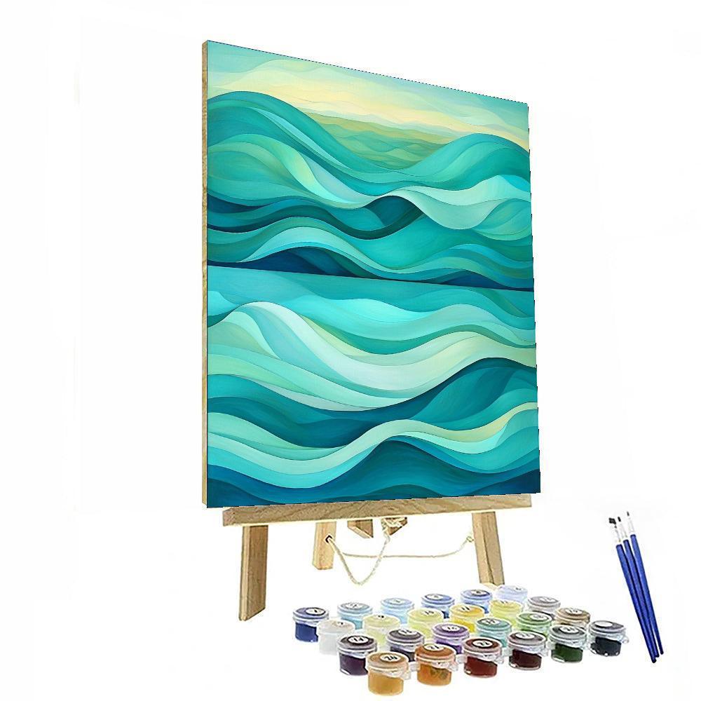 Michelangelo Inspired Ethereal Wave  Painting By Numbers Kit