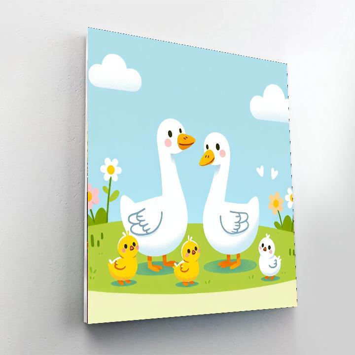 Giggling Goose Family Numbered Painting Kits