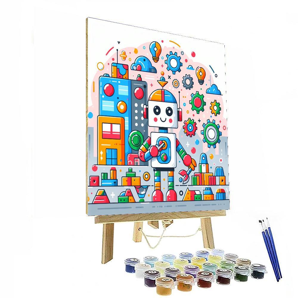 Robot Engineers Paint By Number