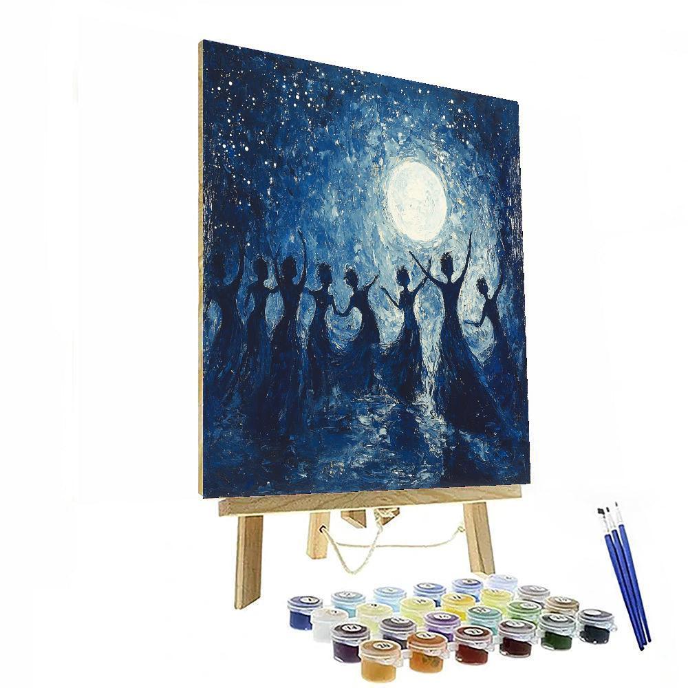 Moonlit Dance Number Painting