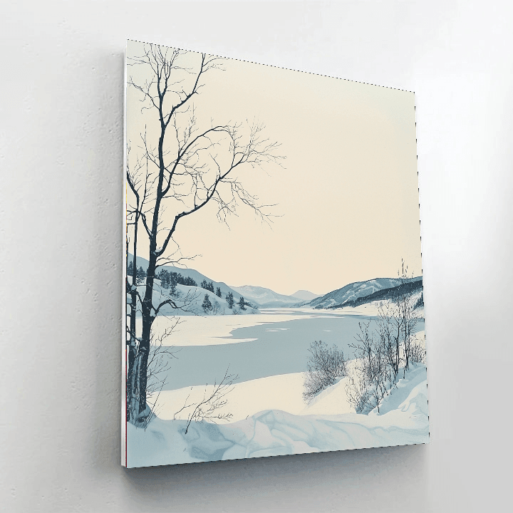 Hiroshi Sugimoto Inspired Whispers Of Winter  DIY Paint By Numbers