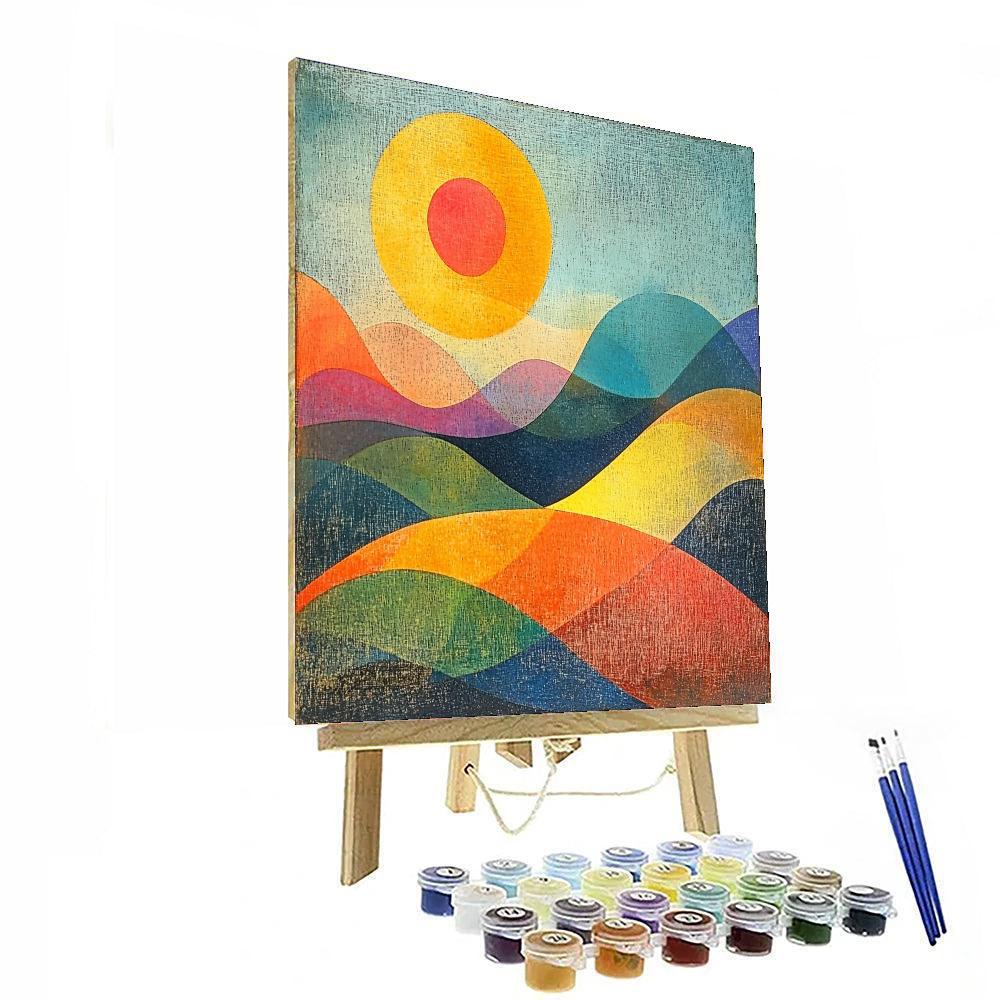 Paul Klee Inspired Rhythmic Landscapes  Painting Number Kit