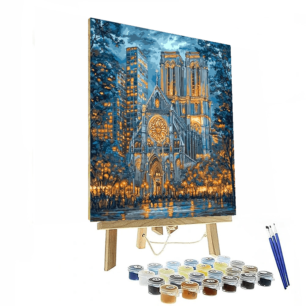Gothic Inspired Gothic Cathedral Splendor - DIY Painting By Numbers Kit