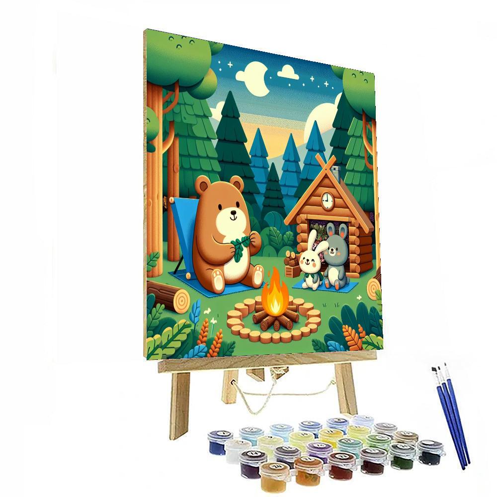 Cozy Cabin Adventure Paint By Number
