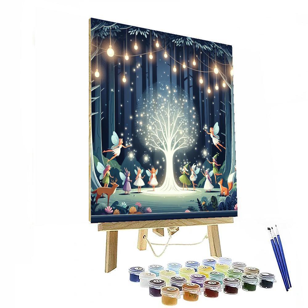 Magical Forest Gathering DIY Paint By Numbers