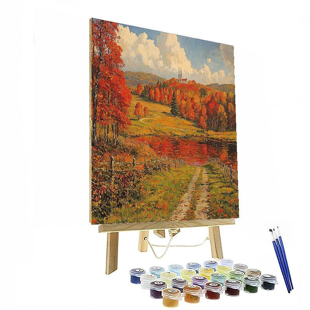 Frederic Edwin Church Inspired Eternal Autumn Beauty  Paint By Numbers