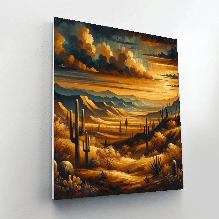 Mystical Desert Twilight DIY Paint By Numbers