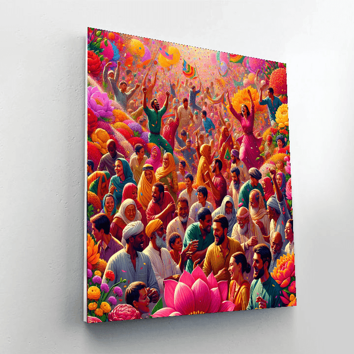 Vivid Flower Festival DIY Paint By Numbers