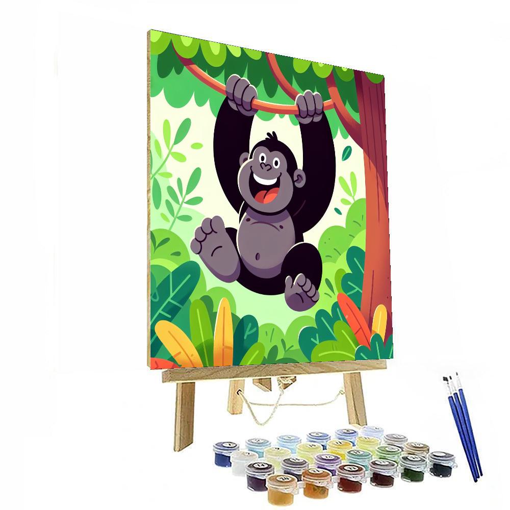 Giggly Gorilla Fun Numbered Painting Kits