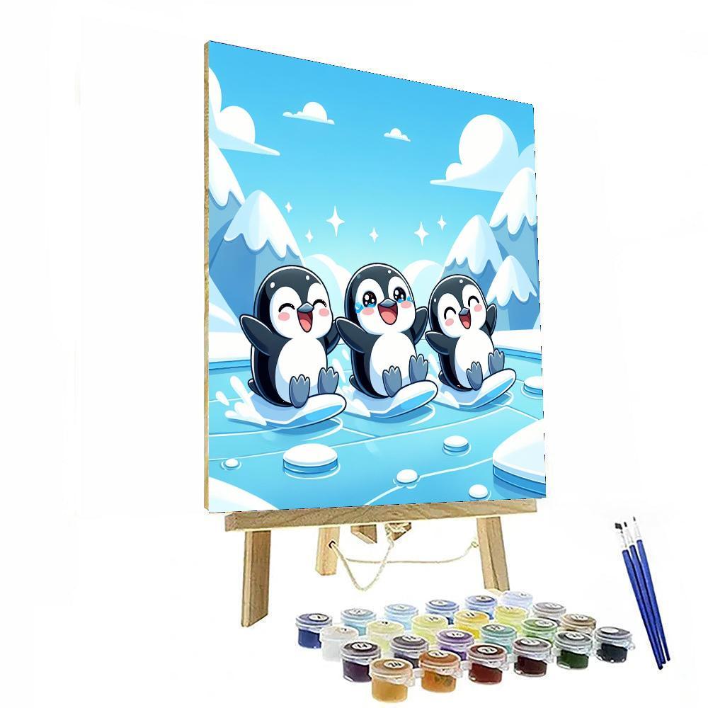 Sunshine Penguins Painting By Numbers Kit