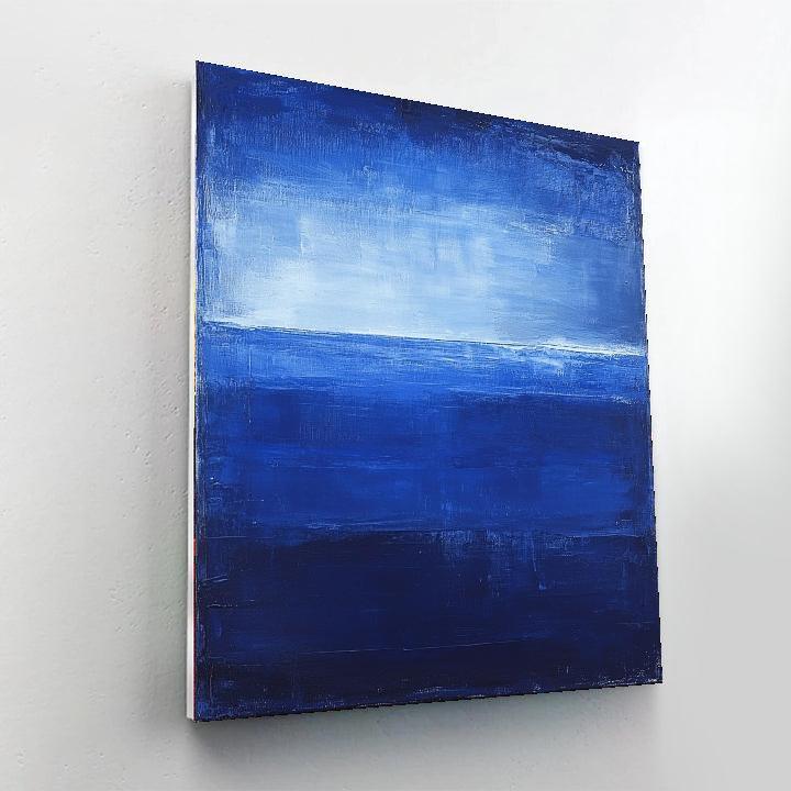 Mark Rothko Inspired Harmony In Galactic Blues  Painting By Numbers Kit