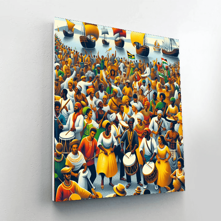 Garifuna Settlement Day - Belize Number Painting