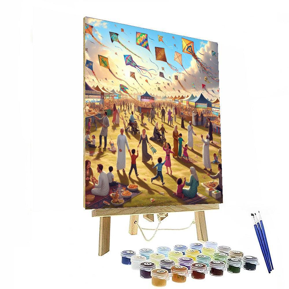 Kite Flying Festival - Uae Paint By Numbers Kits