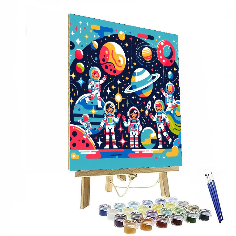 Space Explorers League Paint By Color