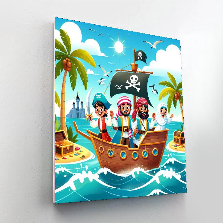 The Great Pirate Quest Number Painting