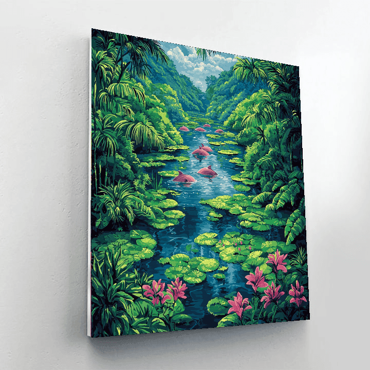 Amazon's Anavilhanas Archipelago Paint By Numbers Kits