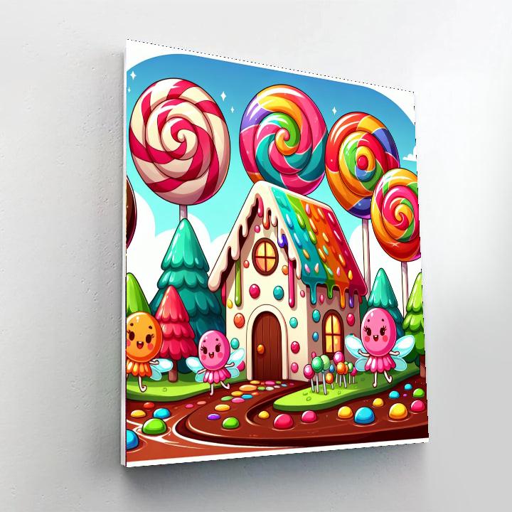 Creative Candy Land Painting Number Kit