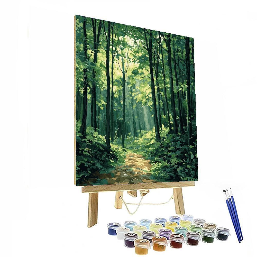 Leonardo Da Vinci Inspired Reflections Of The Forest  Paint By Numbers Art