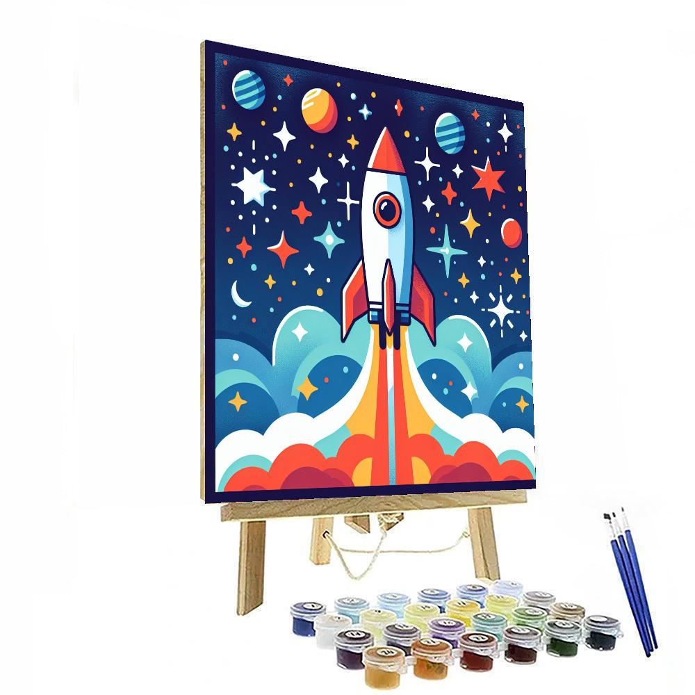 Space Race Numbered Painting Kits