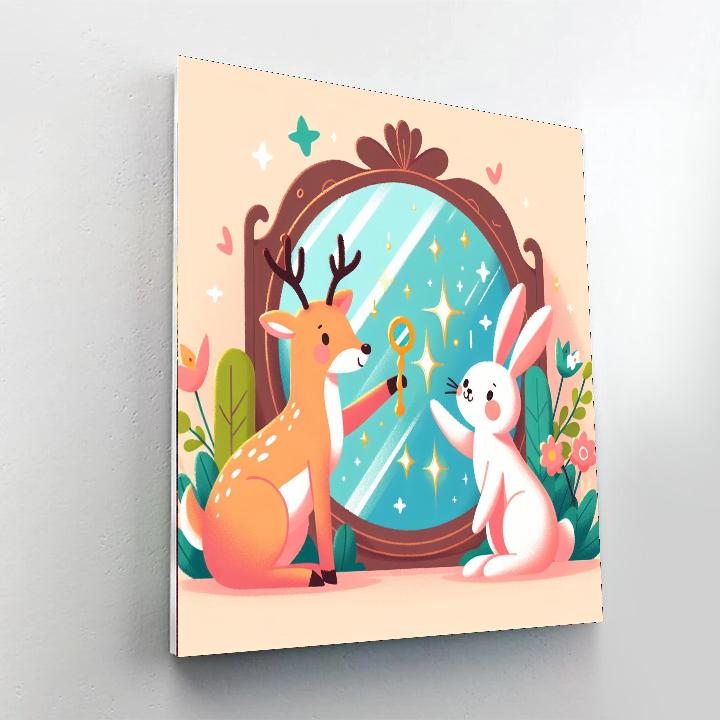 Magic Mirror Menagerie Numbered Painting Kits