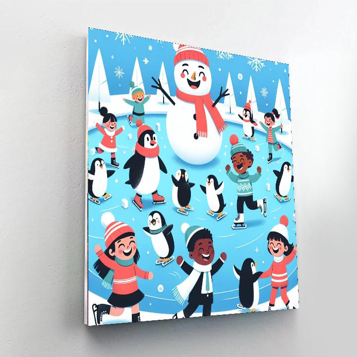 Winter Fun And Play Painting Number Kit