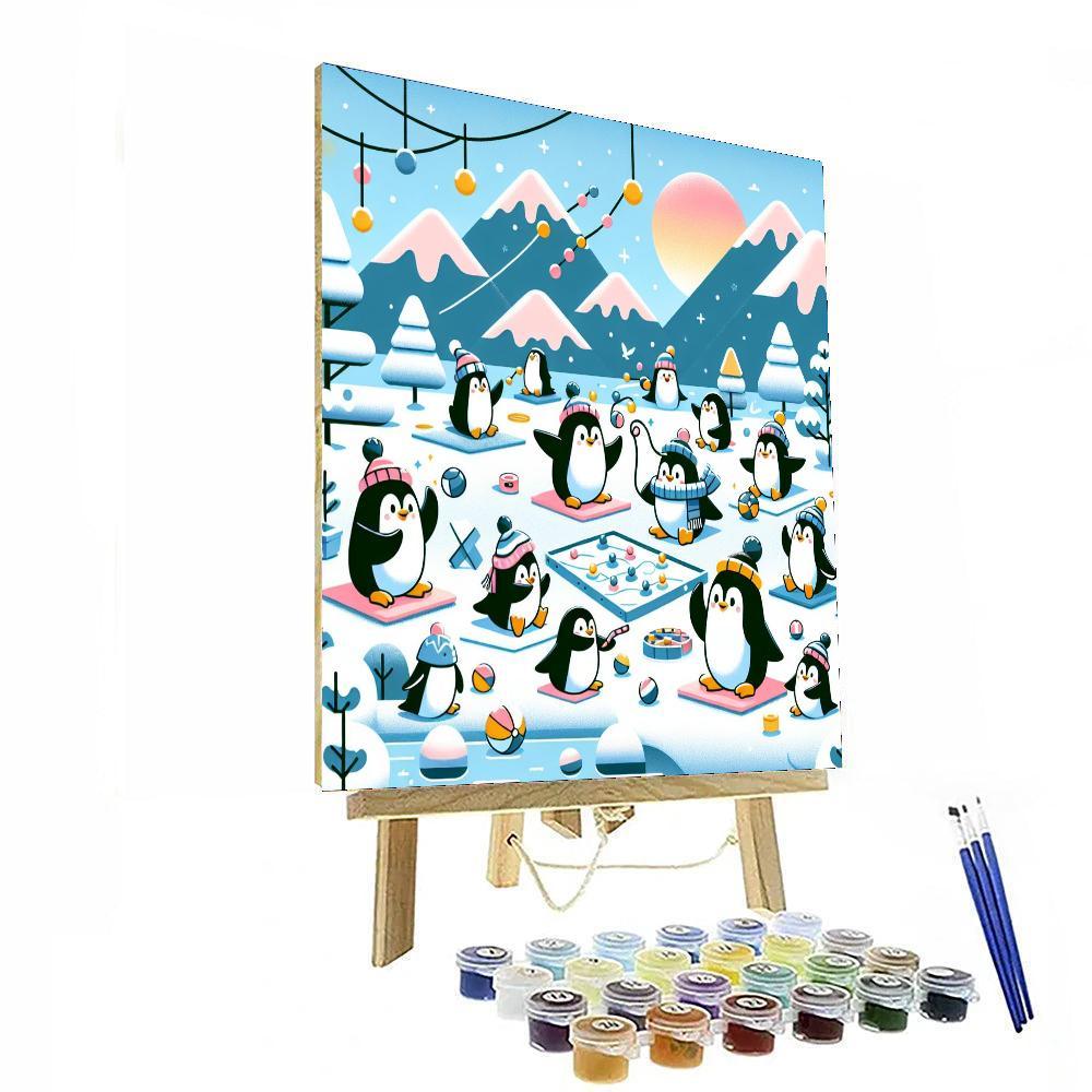 Penguin Adventure Painting Number Kit