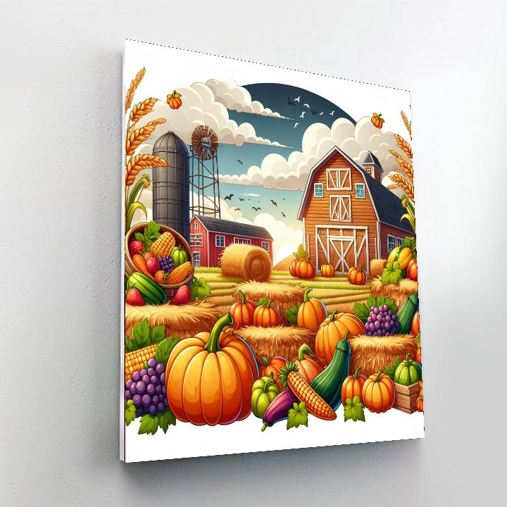 Harvest Festival Time Numbered Painting Kits