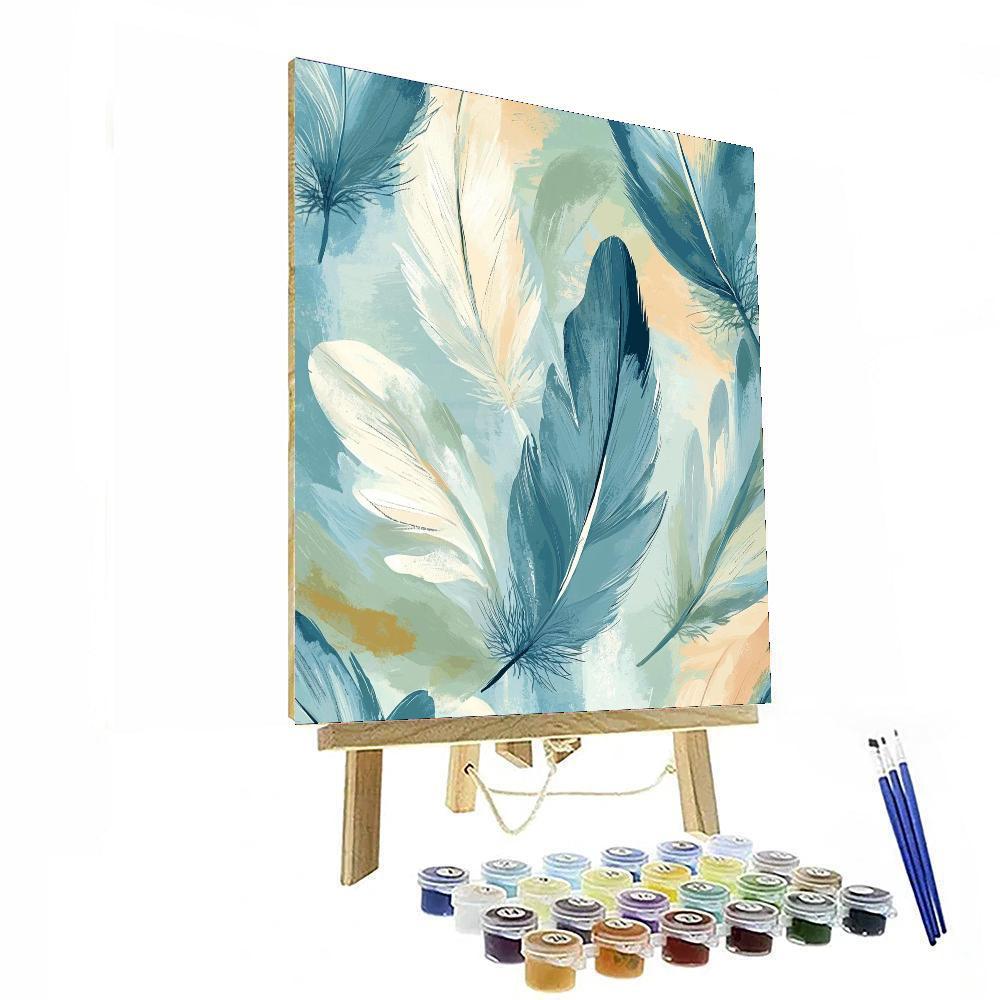 Leonardo Da Vinci Inspired Symphony Of Feathers  Paint By Numbers Art