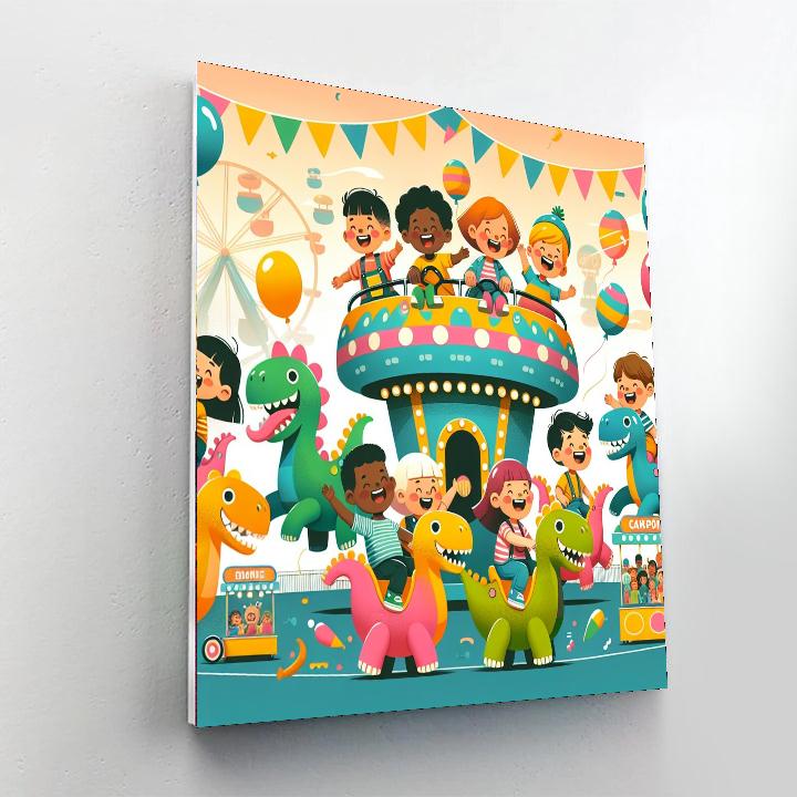 Dino Funland Adventure Paint By Number
