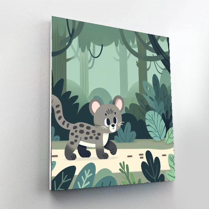 Jolly Jaguarundi Paint By Numbers Art