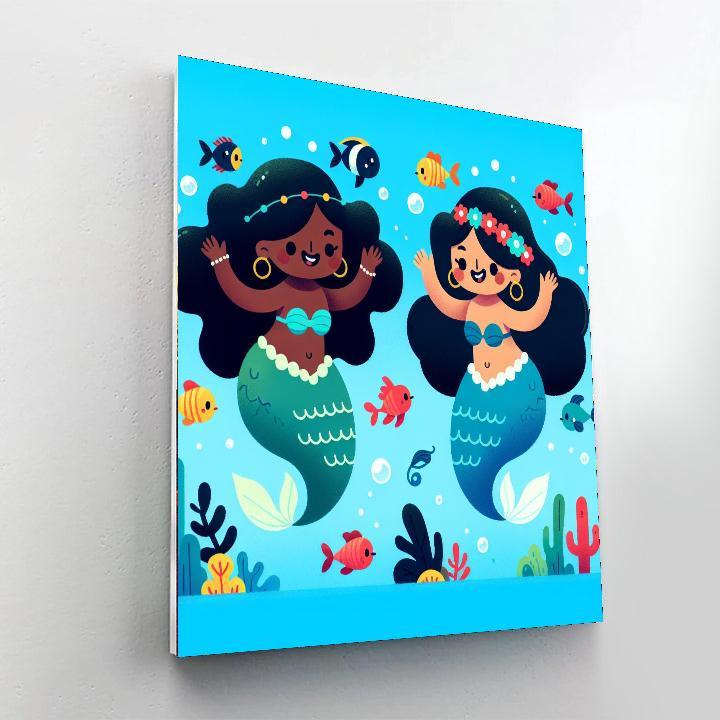 Seaside Mermaid Festival DIY Paint By Numbers
