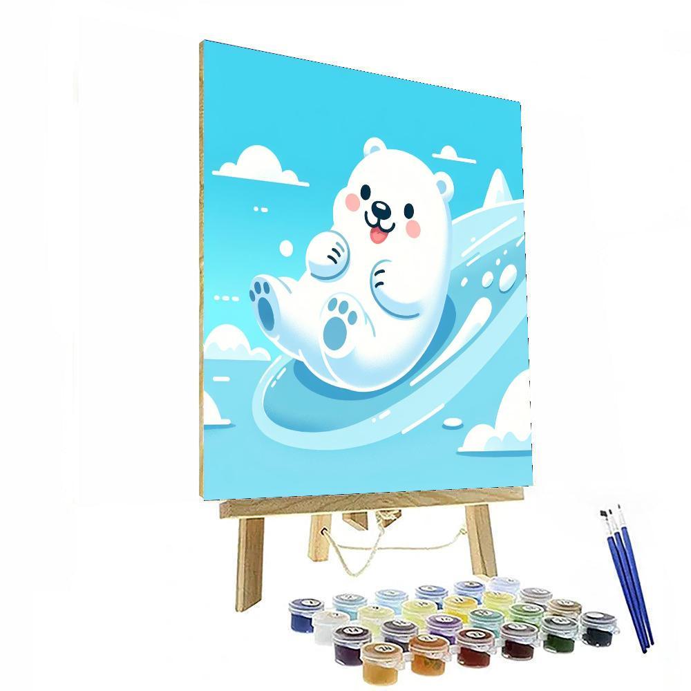 Silly Polar Bear Paint By Number