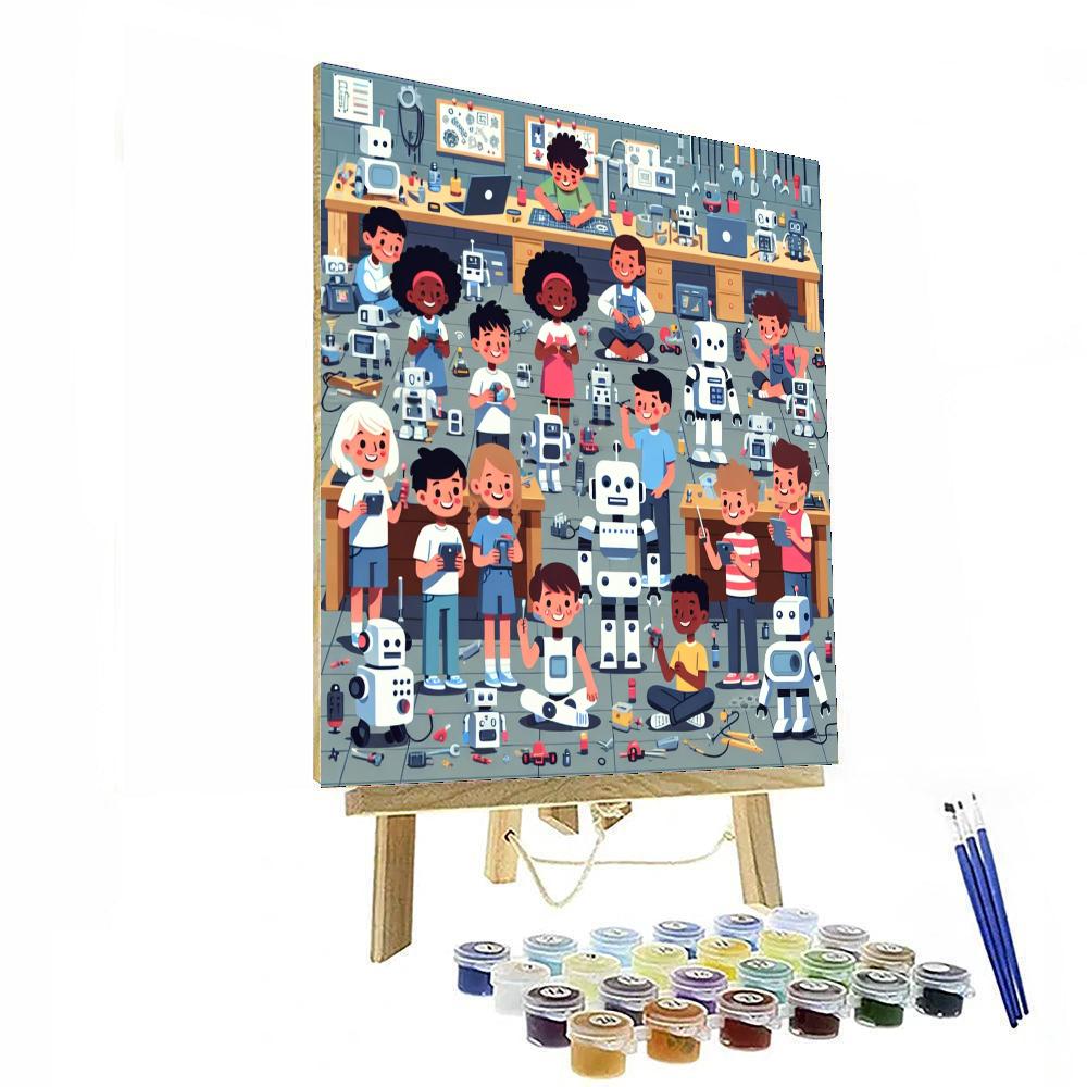 Robot Innovator Workshop Painting Number Kit