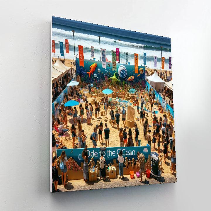 Ode To The Ocean DIY Paint By Numbers