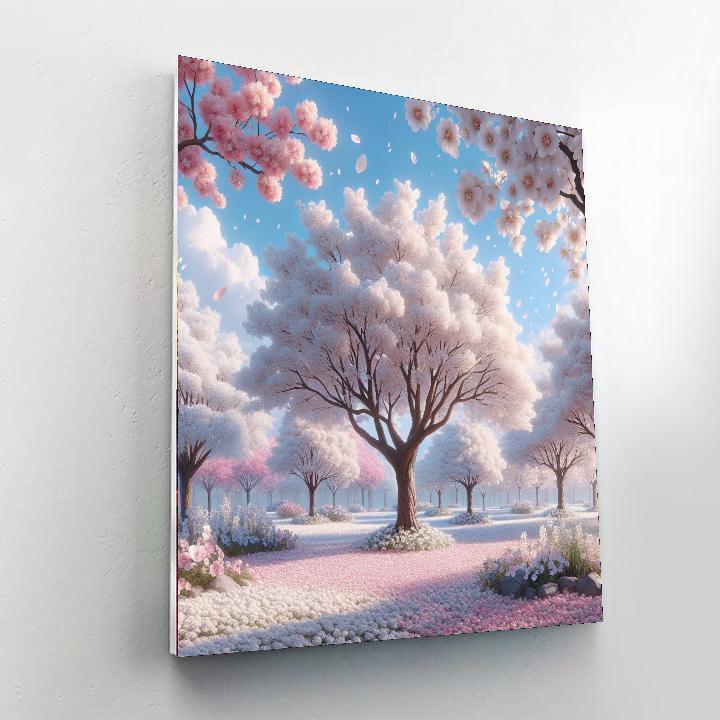 Romantic Cherry Blossom Affair Paint By Number